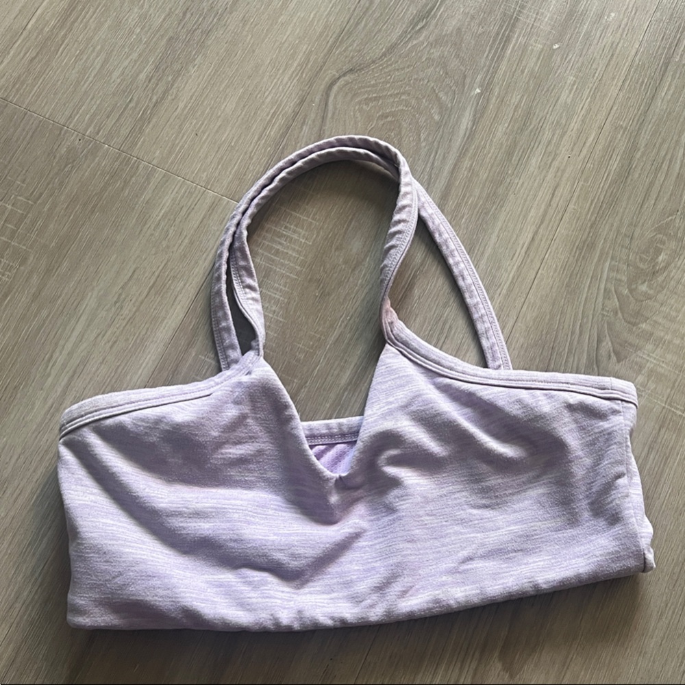 Crop Shop Boutique Lavender Light Purple Sports Bra Size Medium CSB